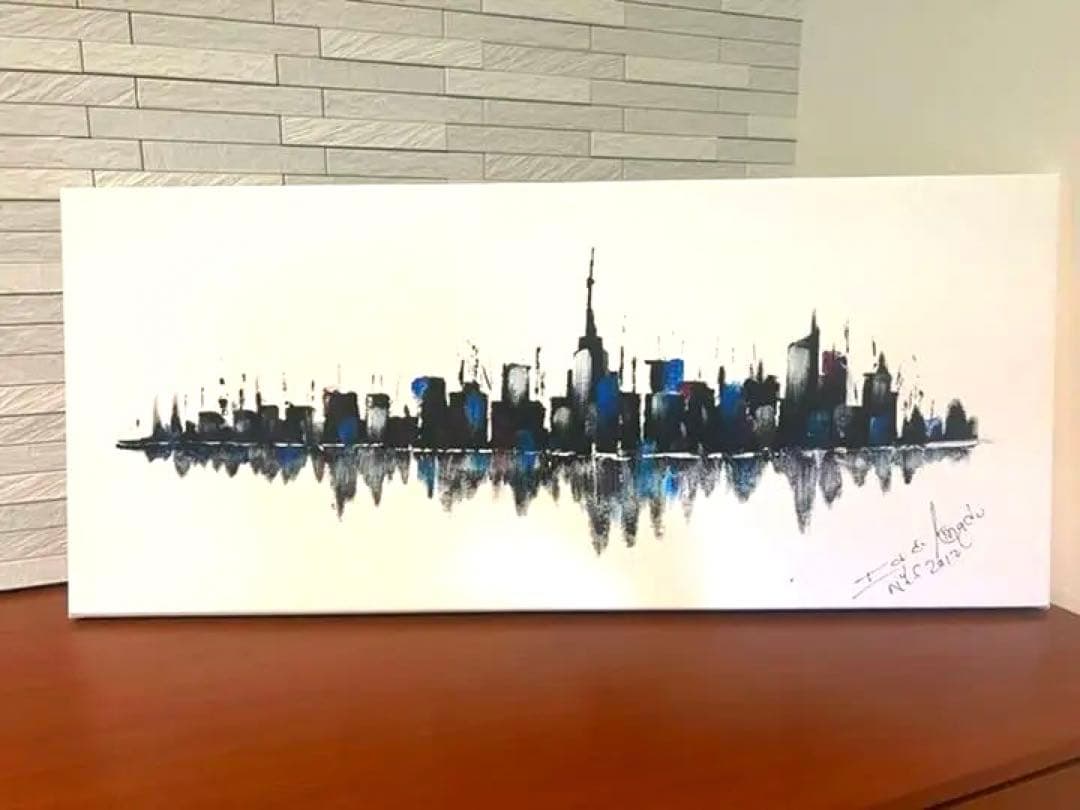 絵画④ ニューヨーク　New York マンハッタン　風景画　油絵　2012