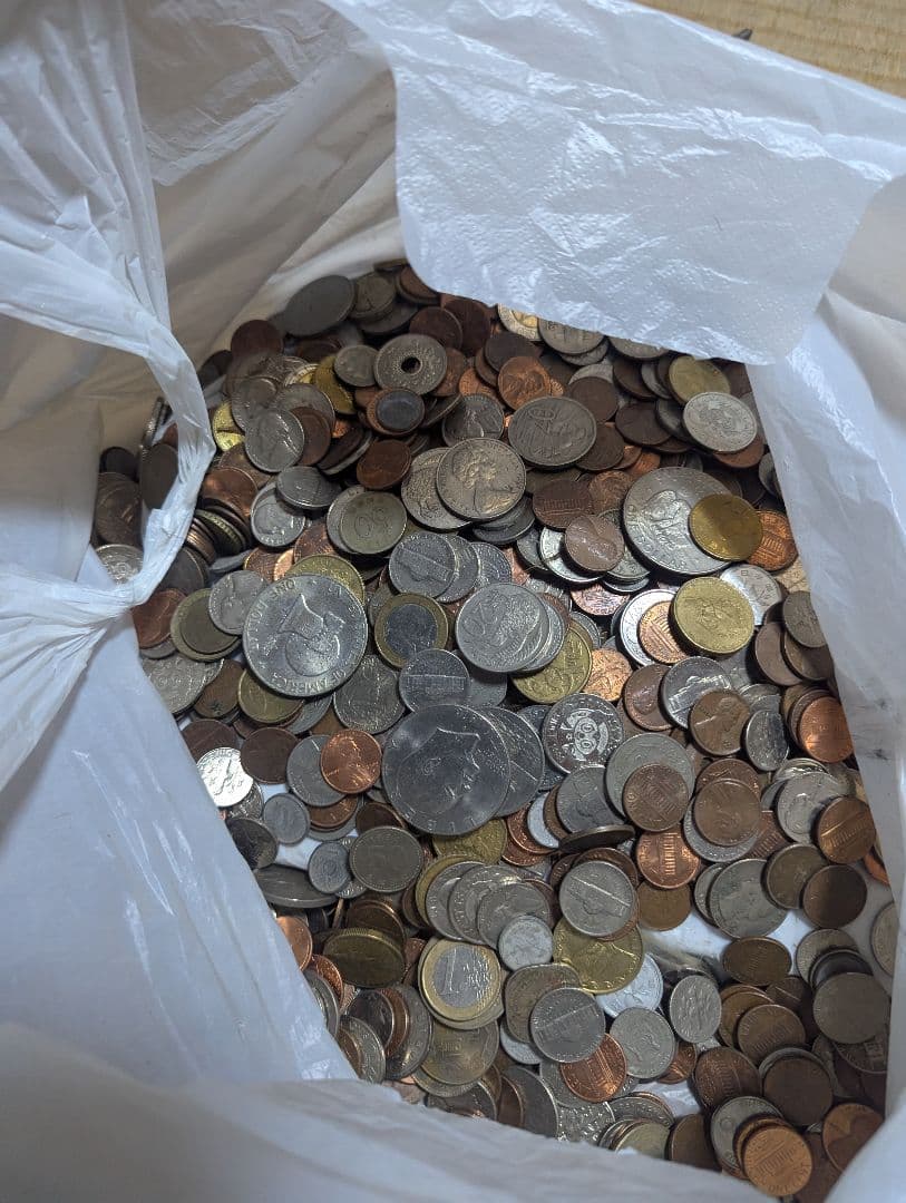 【約4.4kg】外国 外貨 大量 まとめ売り