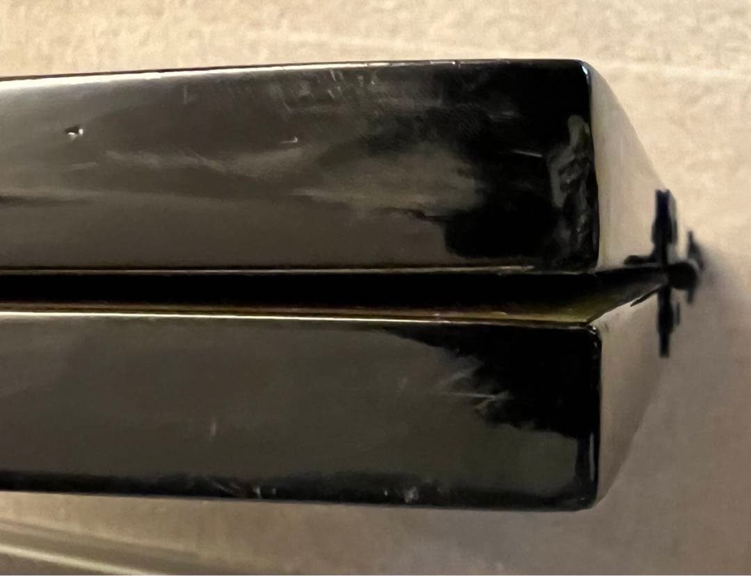 金箔　漆塗り　蔦の細道図　屏風