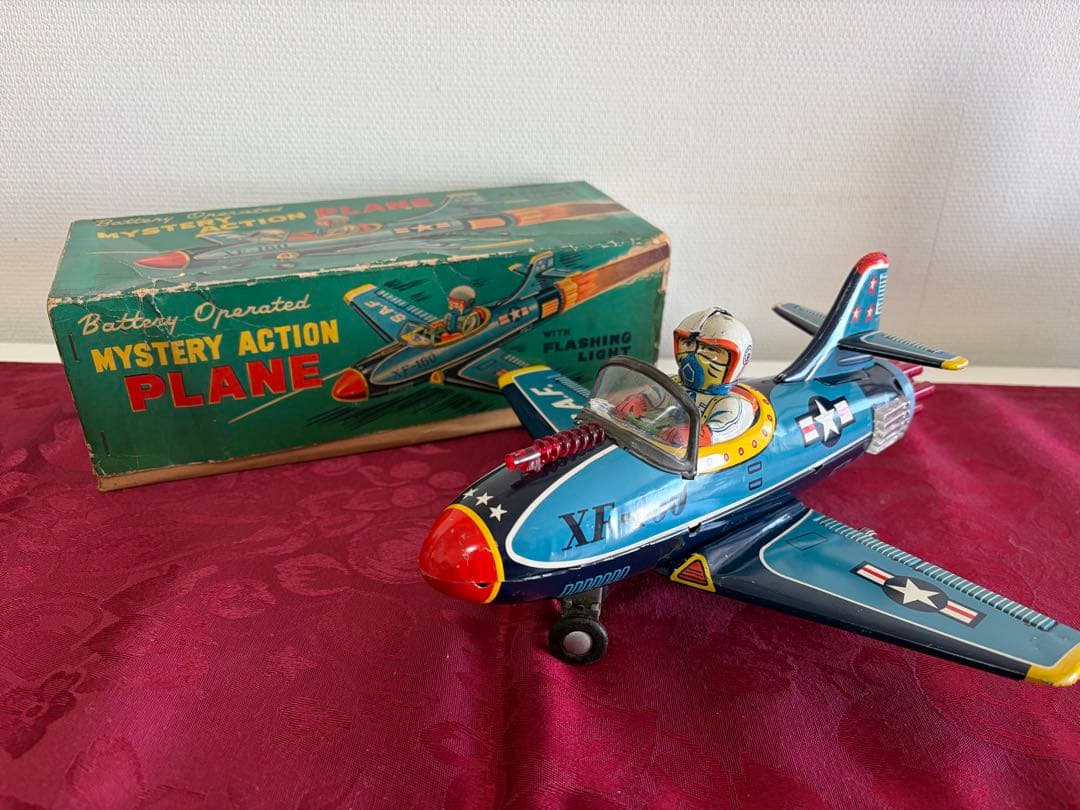 ⭐️野村トイ製 Battery Operated PLANE ◇完動品◾️箱付