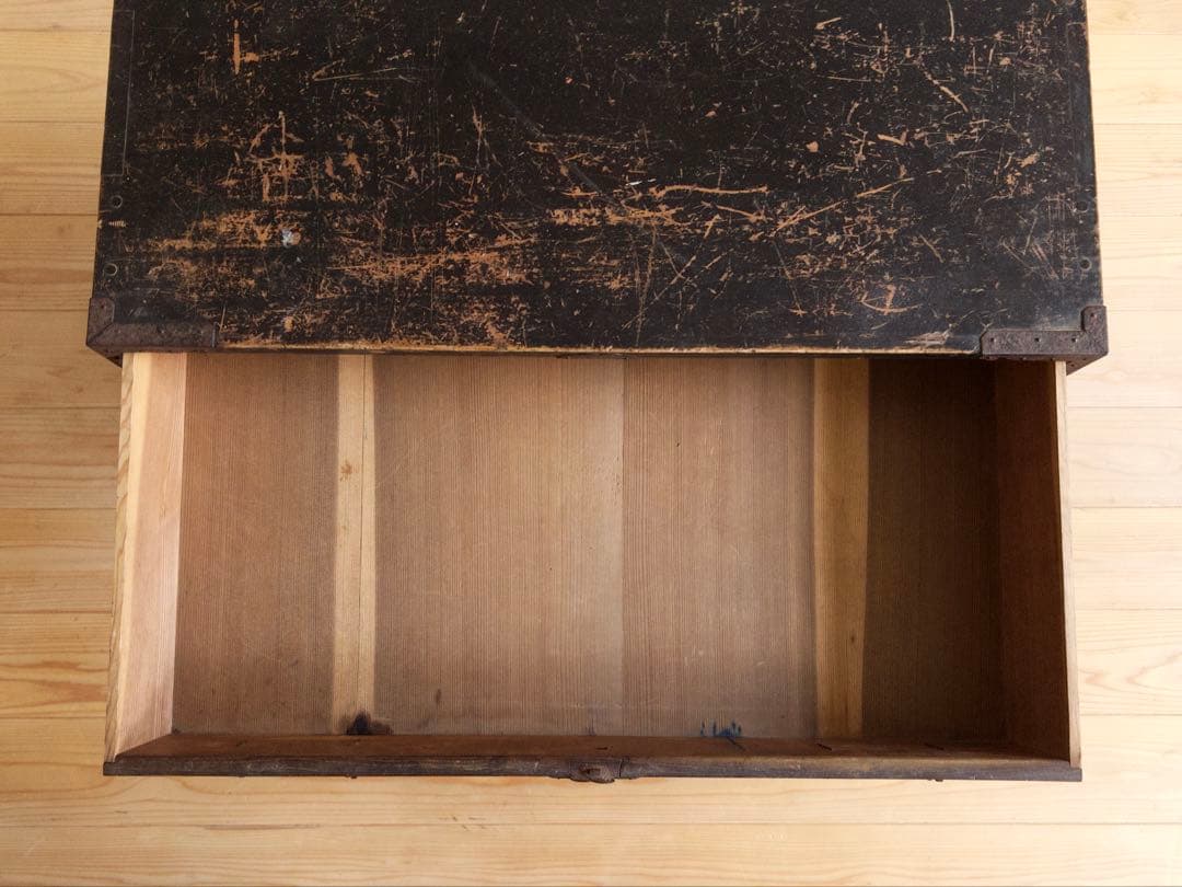 和箪笥　小ぶり　希少　横幅約69.5㎝　5段　アンティーク　骨董　古道具　古家具