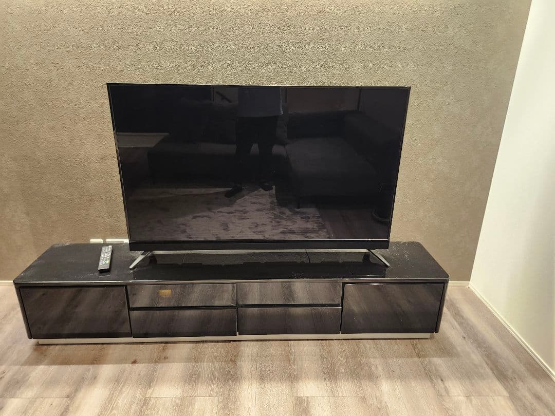 【時間限定】ピアノブラックテレビ台 引き出し付き テレビセット