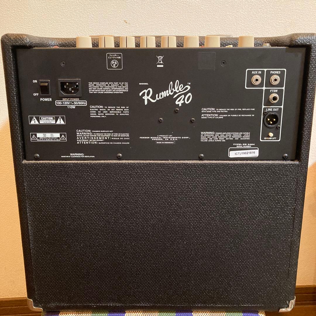 Fender Rumble40 V3 美品
