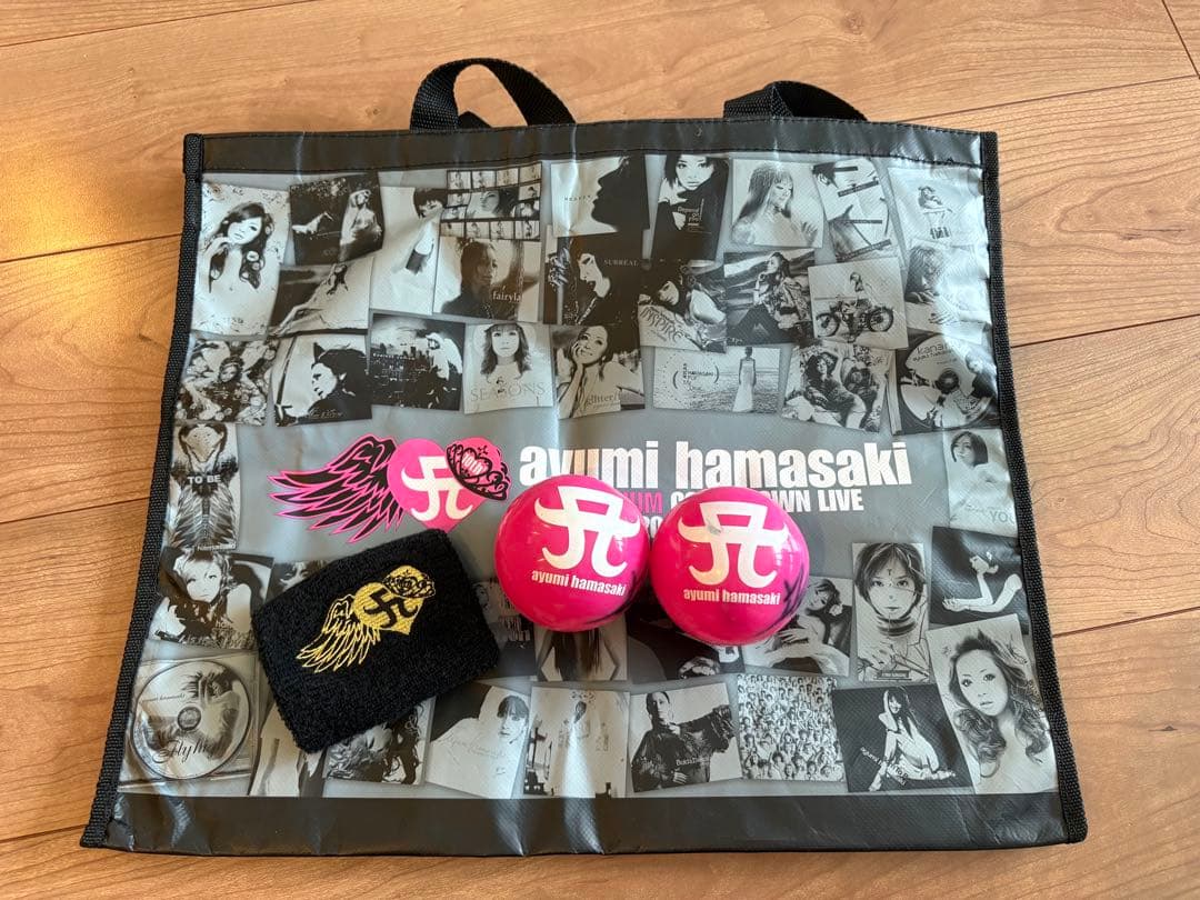 浜崎あゆみ 本人直筆サインボール 2008-2009カウントダウングッズ セット