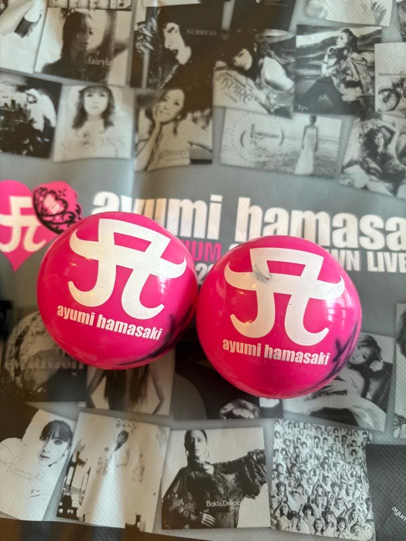浜崎あゆみ 本人直筆サインボール 2008-2009カウントダウングッズ セット