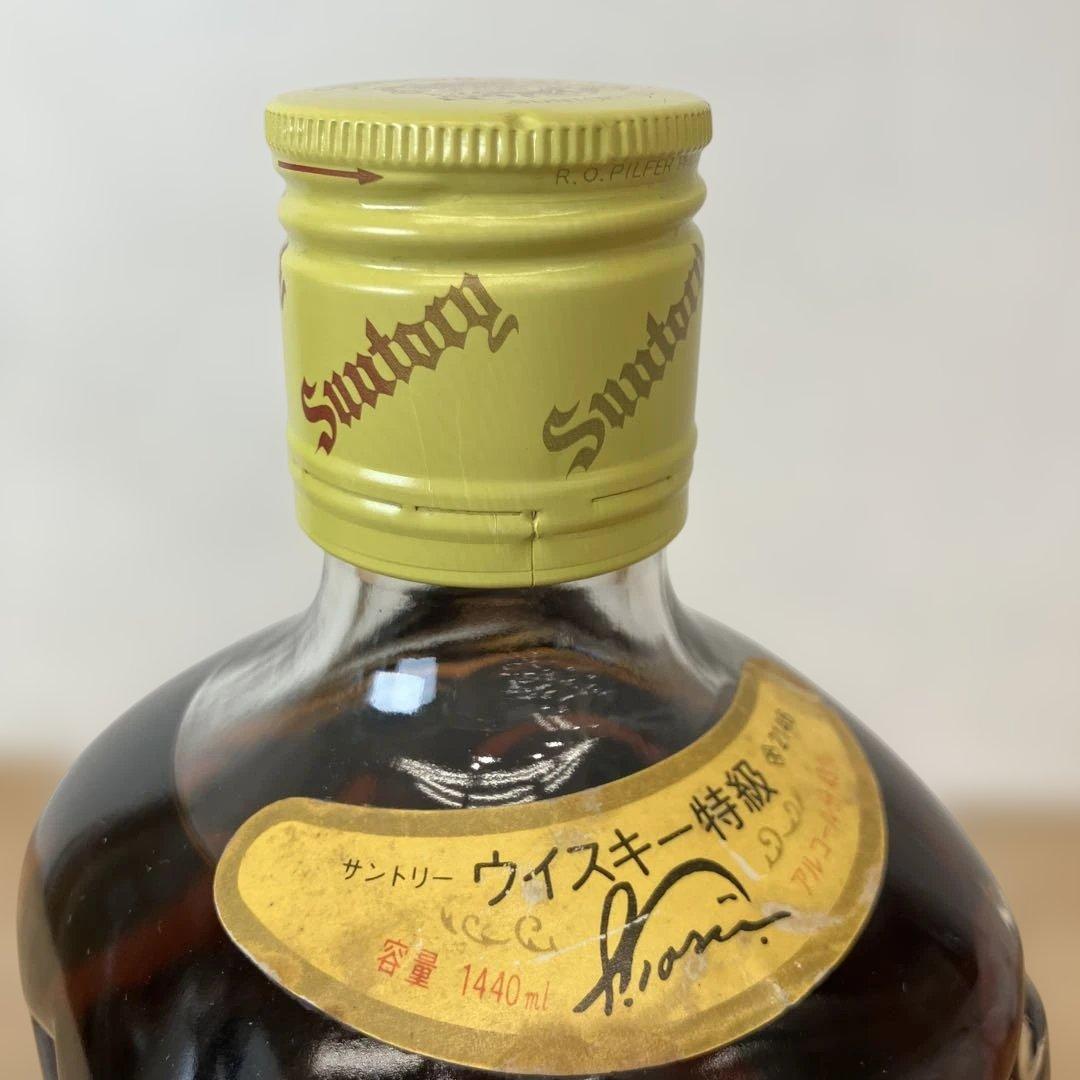 未開栓 サントリー ウイスキー 特級 角 1440ml