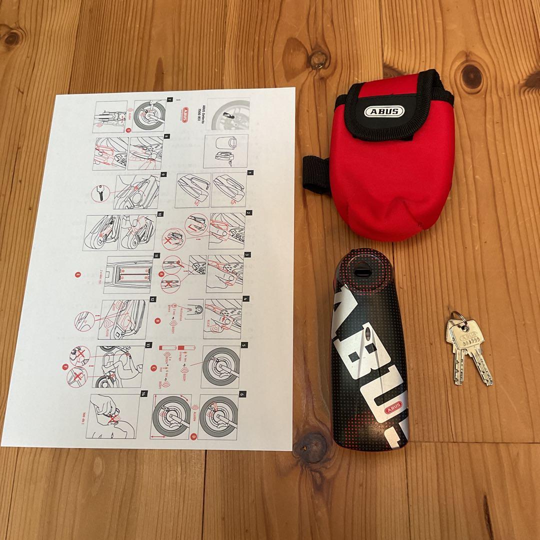 国内正規品 ABUS Detecto 7000 RS1 アラームディスクロック