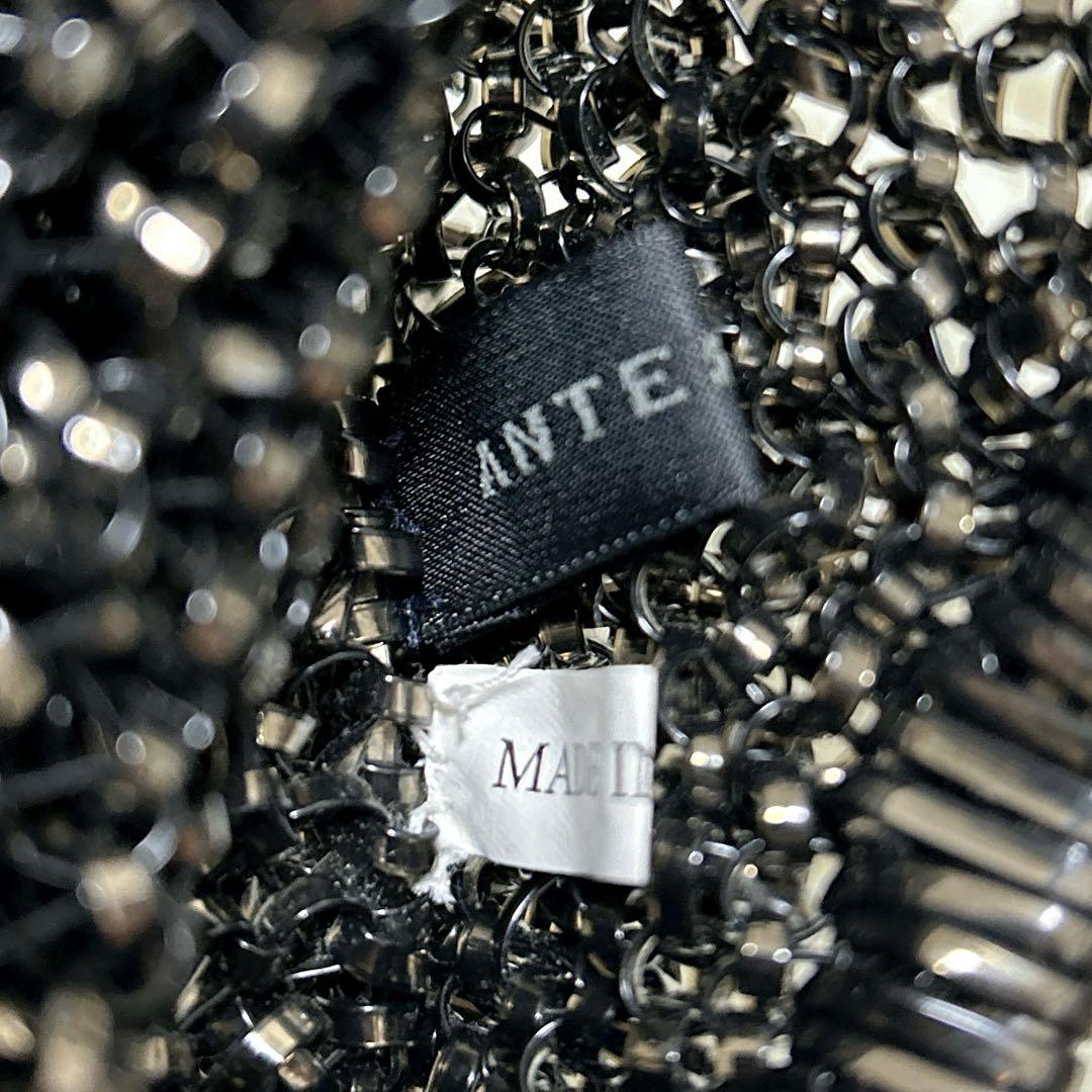 【美品】ANTEPRIMA ワイヤーバック　ブラック スタンダード　ラウンド