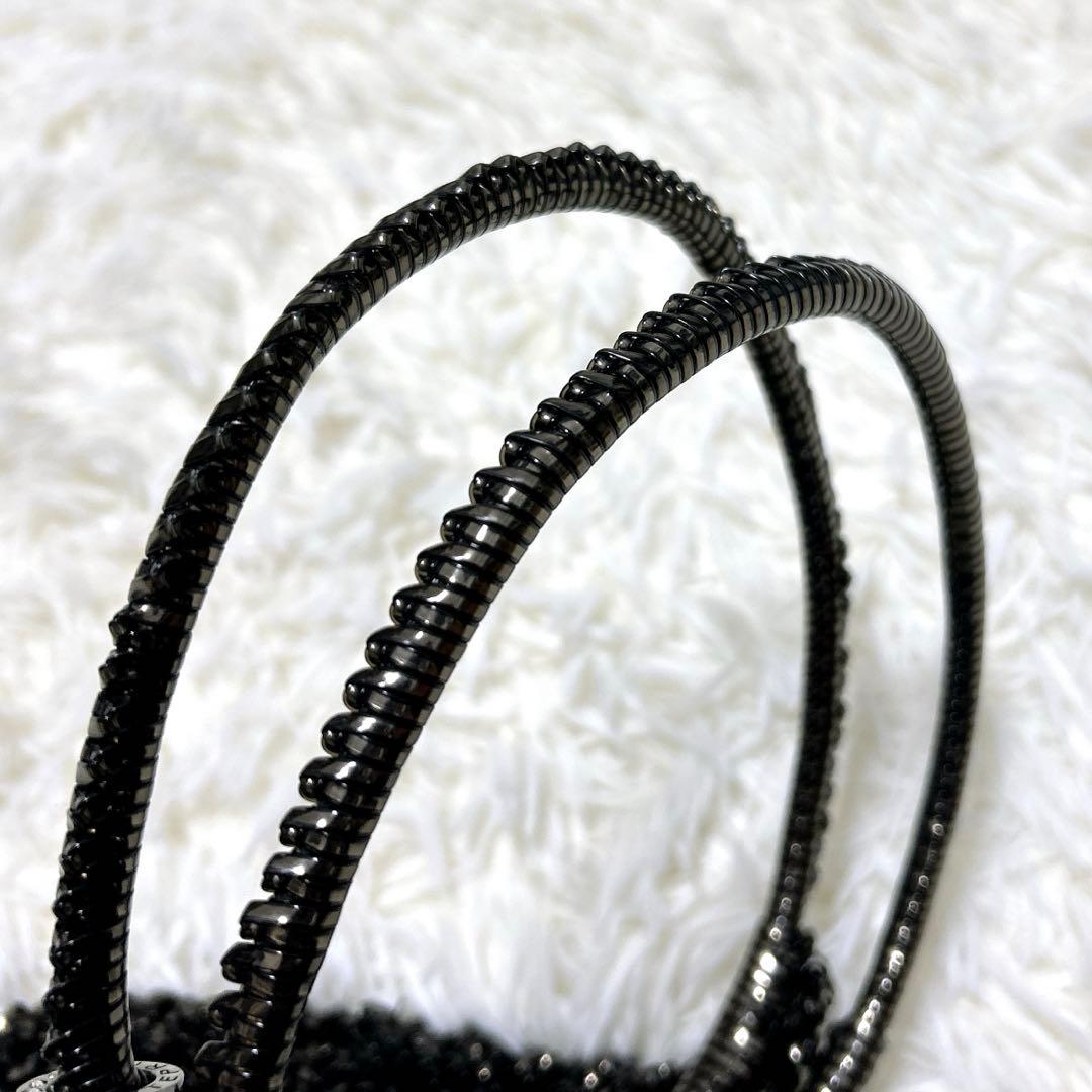 【美品】ANTEPRIMA ワイヤーバック　ブラック スタンダード　ラウンド