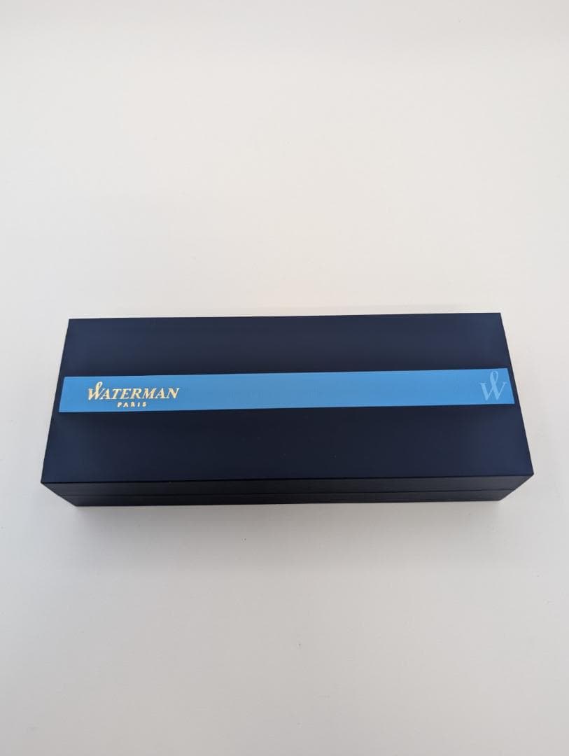 希少新品 ウォーターマン 万年筆 M 中字 チャールストン エボニーブラックGT