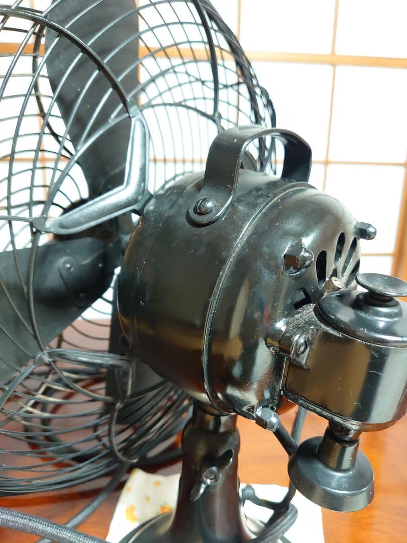 【美品】芝浦製作所 初期型扇風機 睡蓮 C-7032