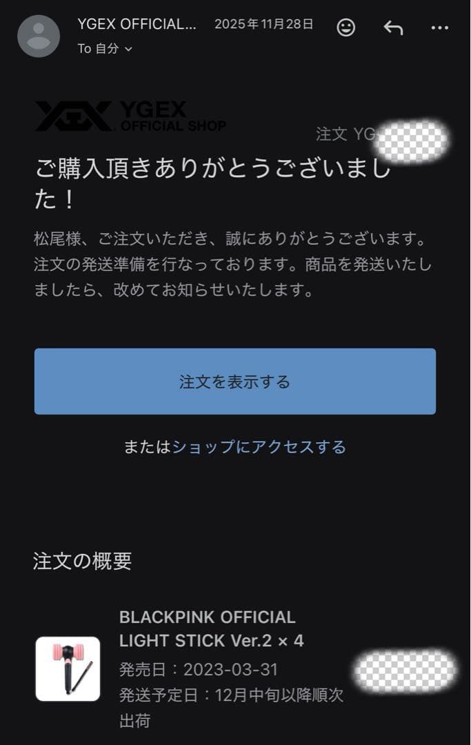 BLACKPINK オフィシャルLightstick ver.2ペンライト