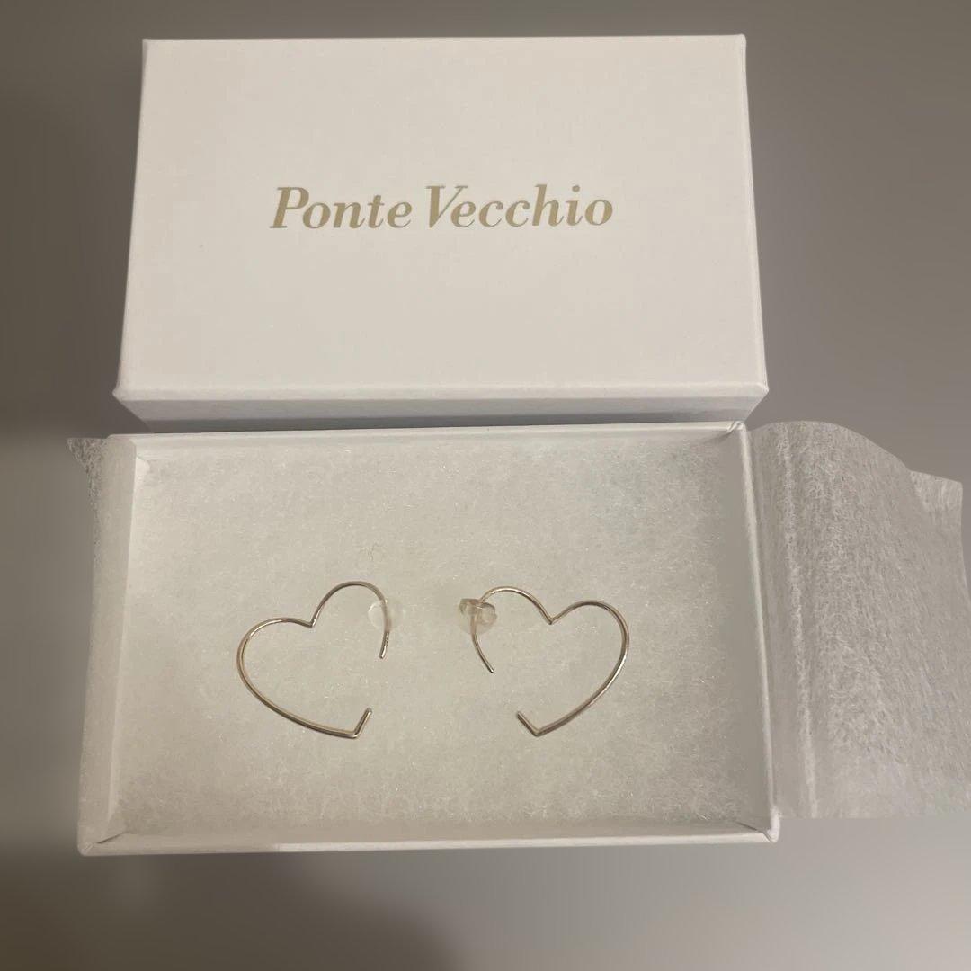 ◉訳あり　Ponte Vecchio ポンテヴェキオ ハートフープピアス
