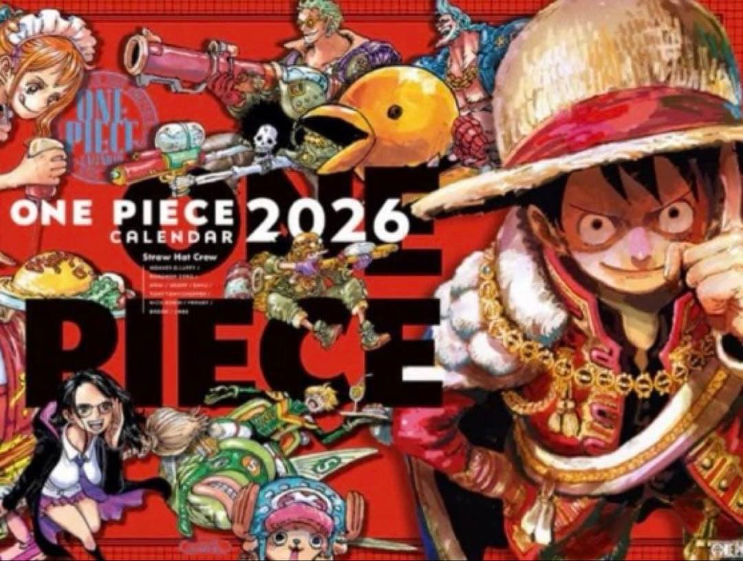 【新品】 ワンピース　 コミックカレンダー（大判）2026