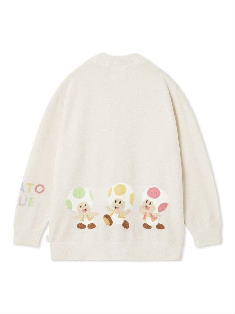 ジェラートピケ　スーパーマリオ　キノピオ　カーディガン　ルームウェア