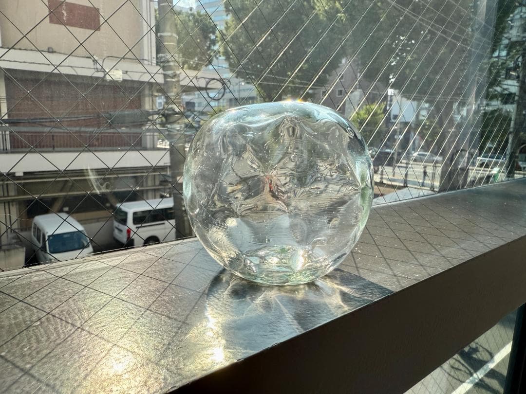 おおやぶみよ ガラスボールオブジェB