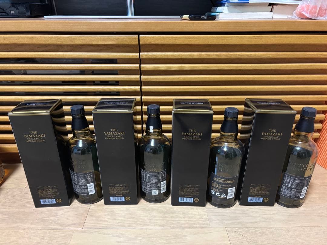 山崎18年 空瓶、空箱四セット 中身無し