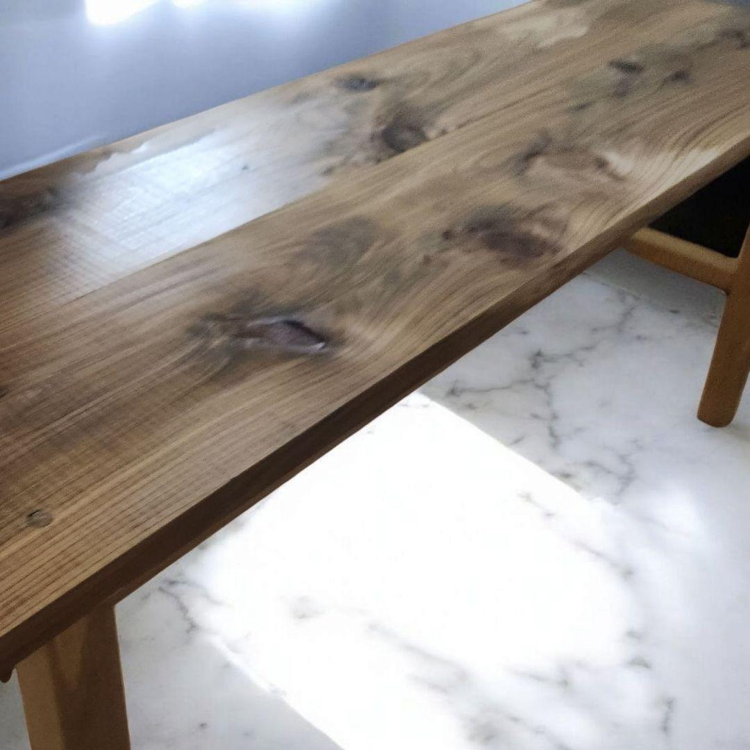 新生活を彩るシンプルな木製/ベンチ/スツールチェア/ウォルナット