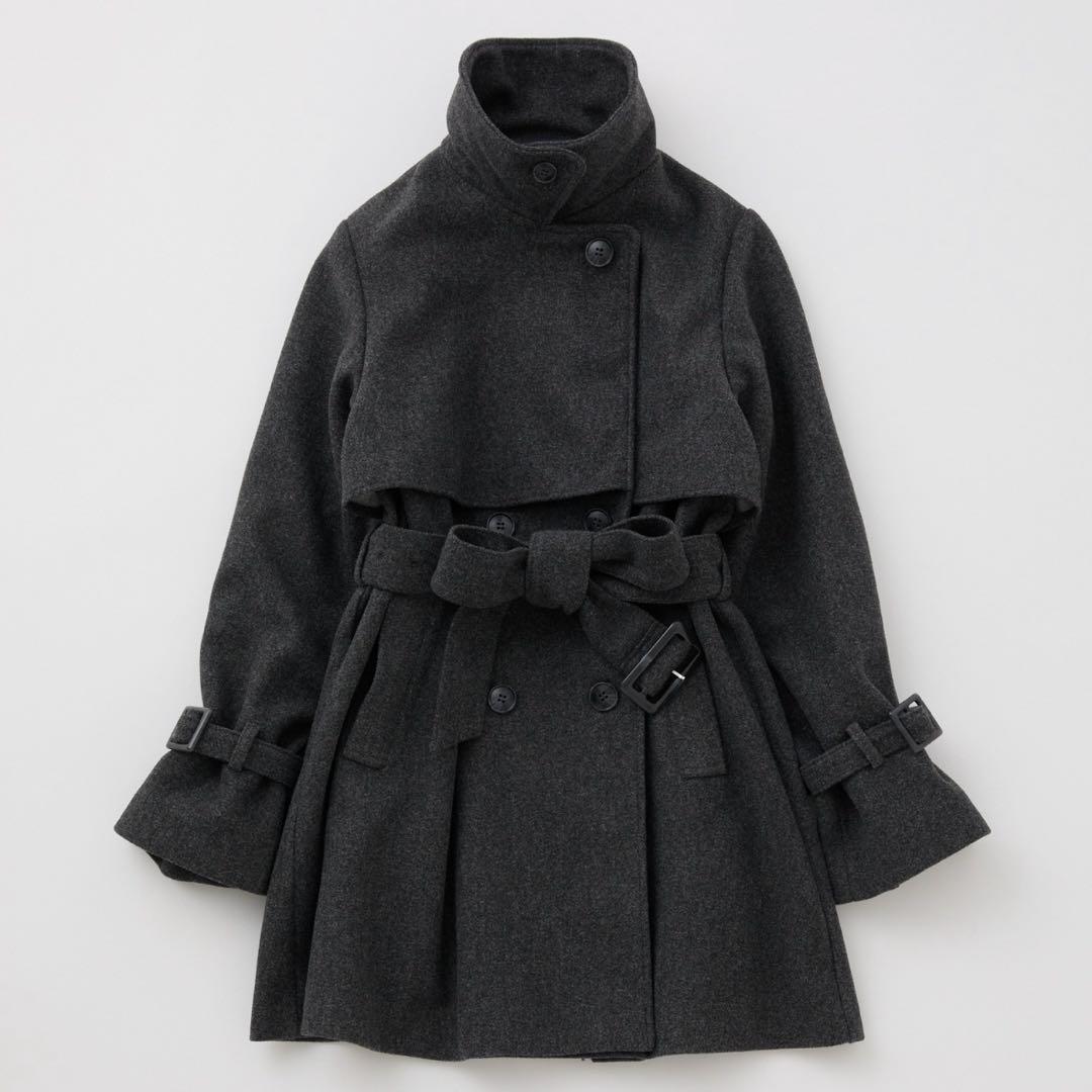 2way/スタンドカラーミドルコート NICE CLAUP