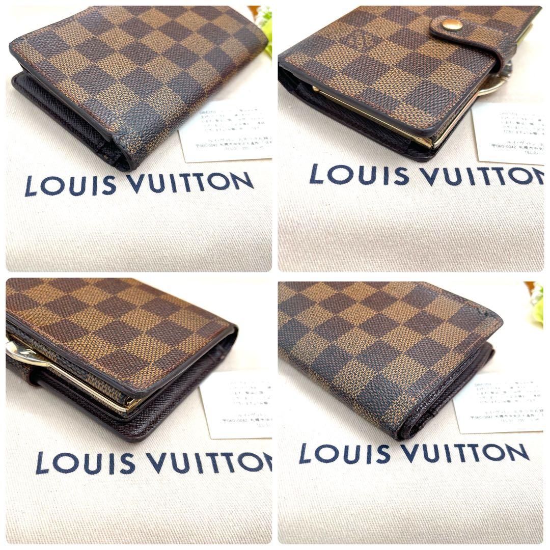 ルイヴィトン　ダミエ　ヴィエノワ 　がま口財布　折財布　901