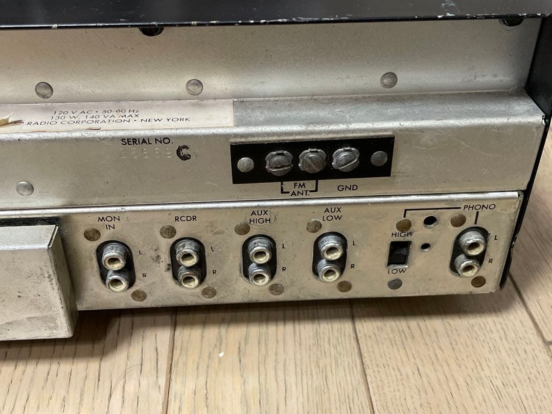 The Fisher フィッシャー 200-Tレシーバーアンプ　アメリカ60’s