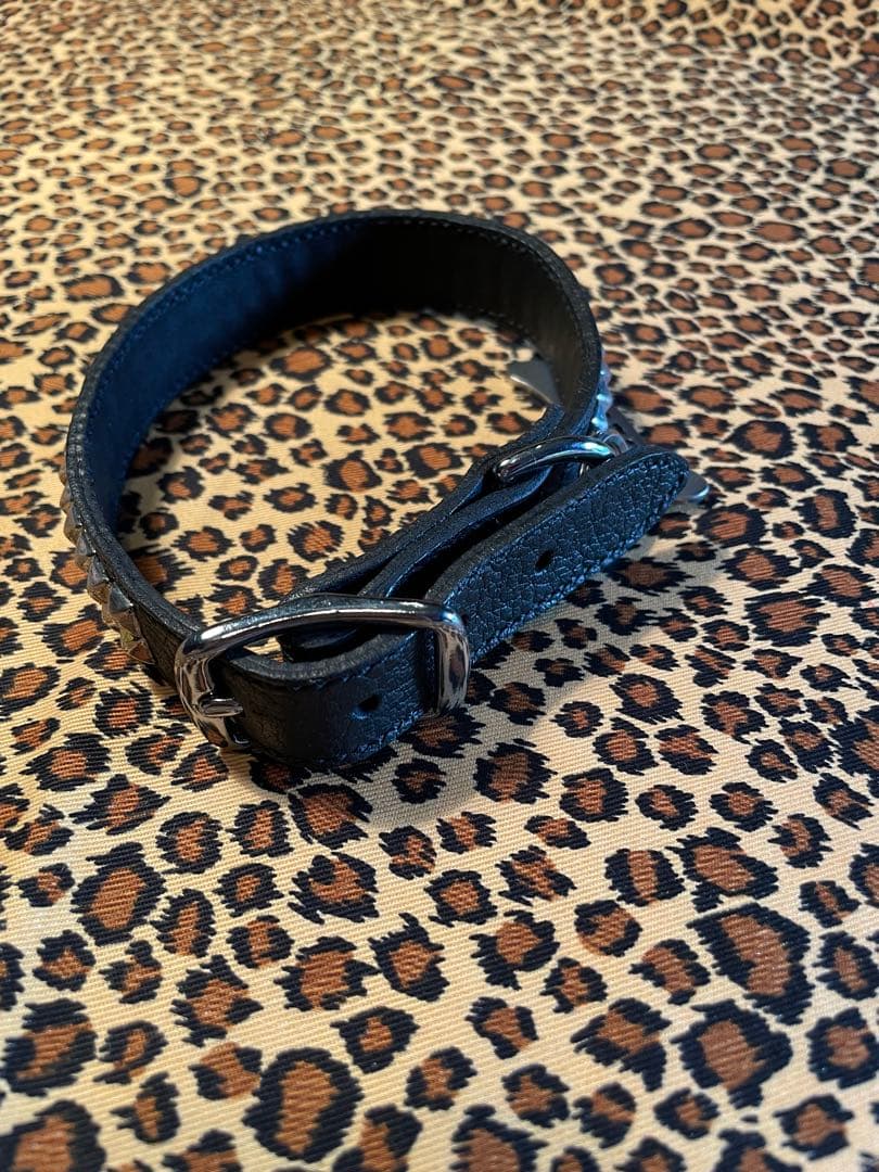 スタッズ　犬　首輪　小　ハーネス　本革