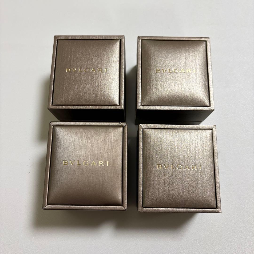 ブルガリ　リングケース　空箱　4個セット　現行品　リボン付き