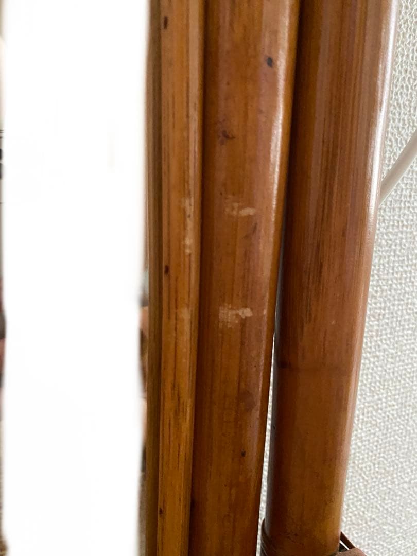 ラタン ドレッサー 大きな鏡付き