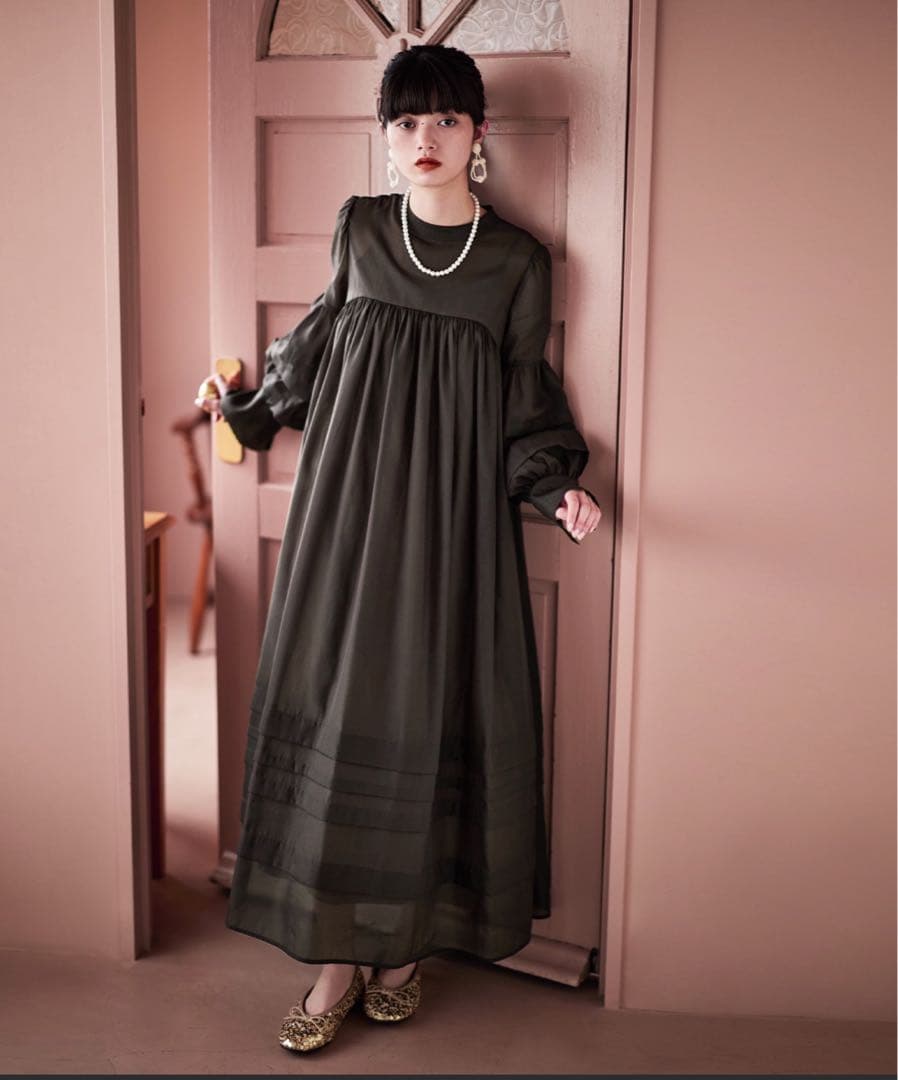 etoll. ベビーコアシアーボリュームドレス オケージョン ワンピース 結婚式