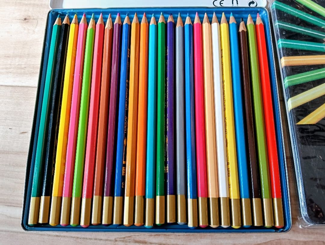 カラットアクェレル　ステッドラーと、ベロール　イーグルカラー 24色