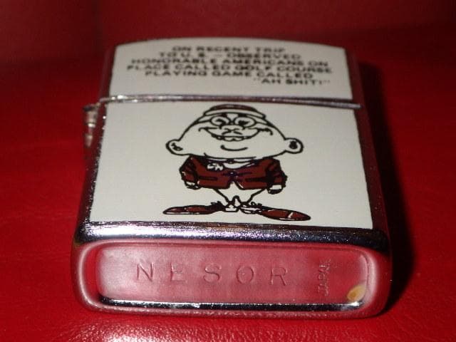 60’S★Nesor★ああ、クソっ！と叫ぶゲーム★オイルライター★ビンテージ★