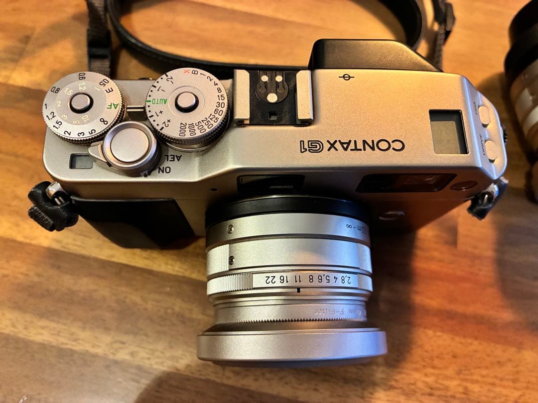 CONTAX G1 フィルムカメラ　名品Gレンズ３本　SET＋CR-2電池2本