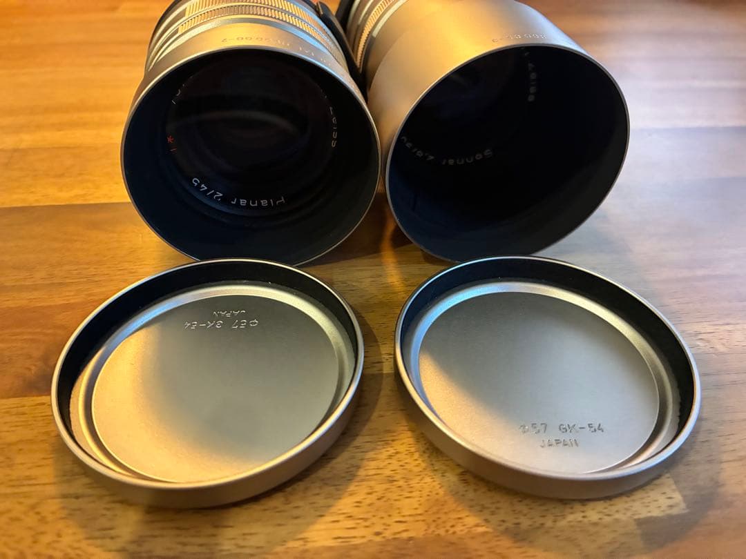 CONTAX G1 フィルムカメラ　名品Gレンズ３本　SET＋CR-2電池2本