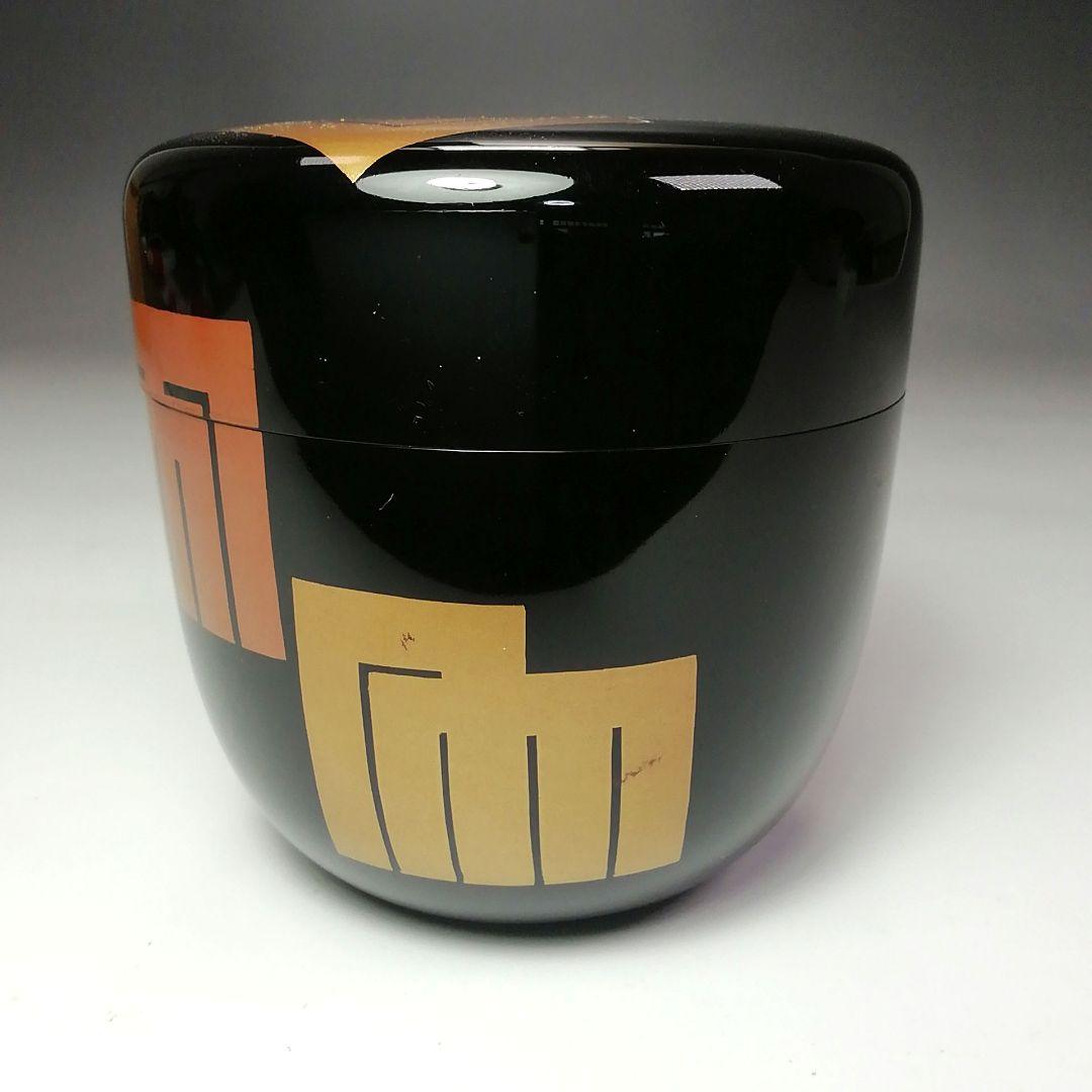 Ｓ４９４　棗　『源氏棗』『塗師　多田桂寛作』　共箱　茶道具