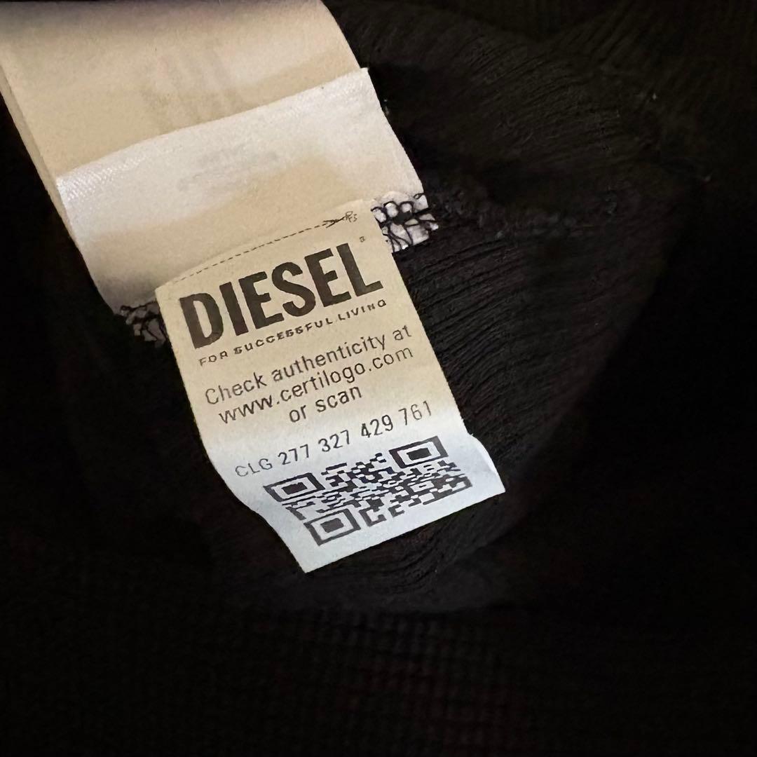 ひ*ち様 DIESEL サーマルジップパーカー ブラック L ディーゼル A00