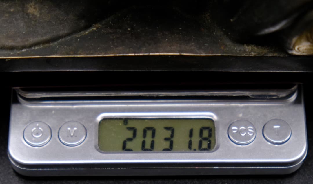 希少　中国美術　唐婦人像　細密象嵌　金属工芸　銀　銅　古玩　総重量2031.8g