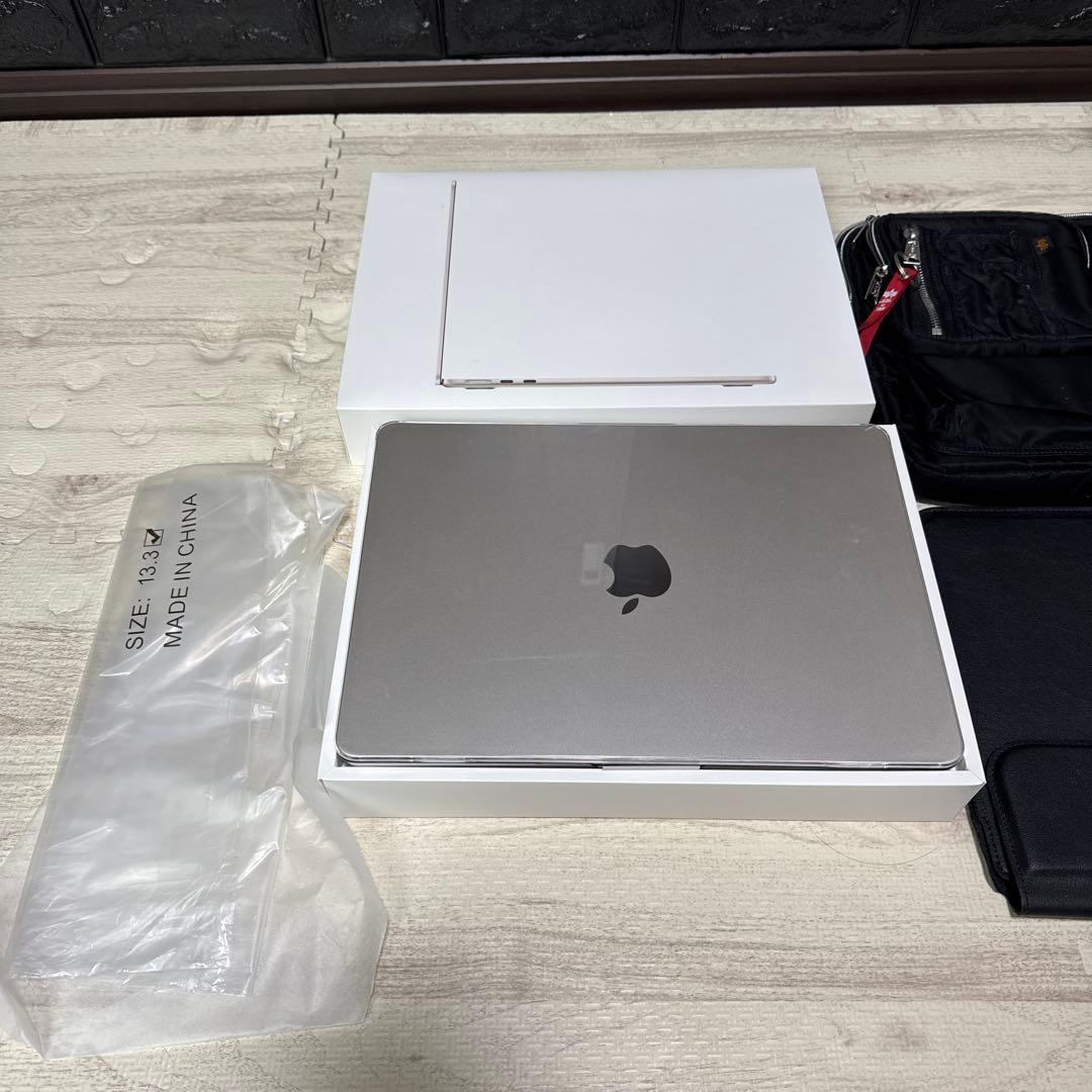 MacBook Air M2 MLYJ/A アルファインダストリーズpcケース付
