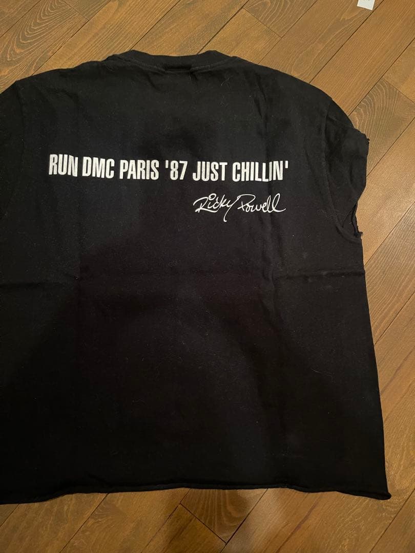 Ricky Powell × RUN DMC フォトTシャツPARIS ’87M