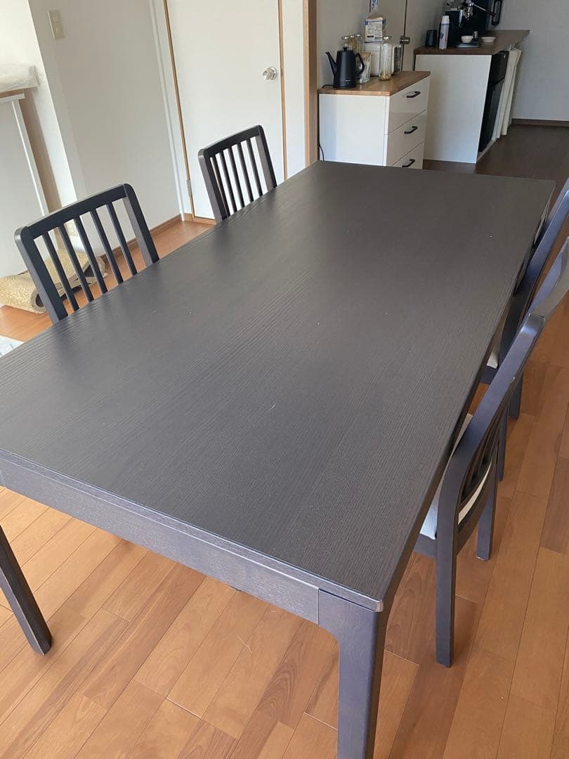 【京都市引き取りのみ】IKEA ダイニングテーブル&チェア　エーケダーレン