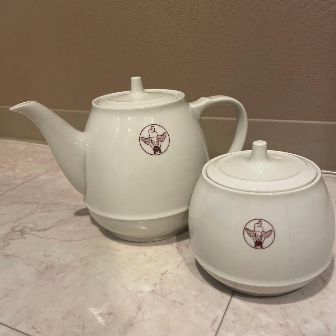 小*隆様 【貴重】森永　ティーポット　シュガーポット　森永製菓　ロゴ　エンゼルマ