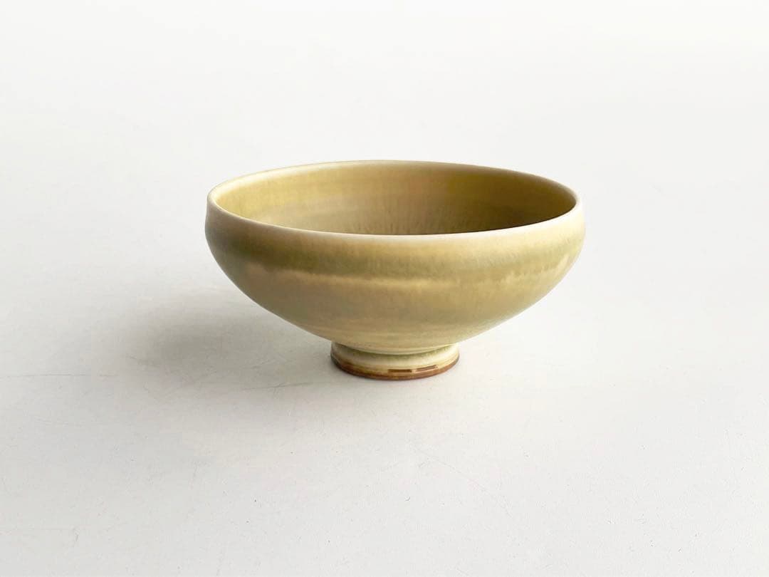 ベルント・フリーベリ　Berndt Friberg グスタフスベリ　黄釉　盃