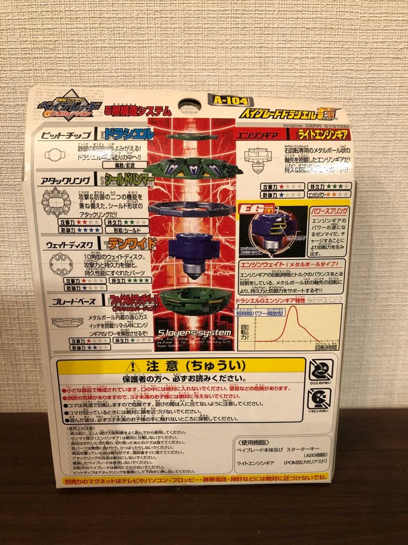 【未開封】爆転シュートベイブレード ／ベイブレードドラシエルG《A-104》