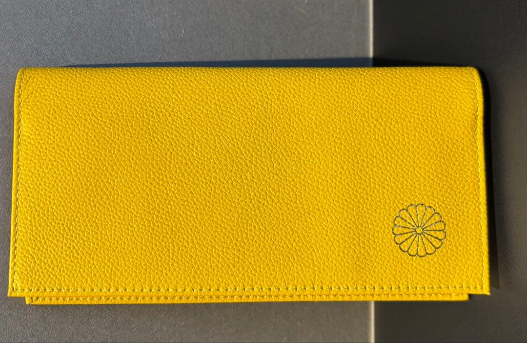 皇居の長財布　（黄色）
