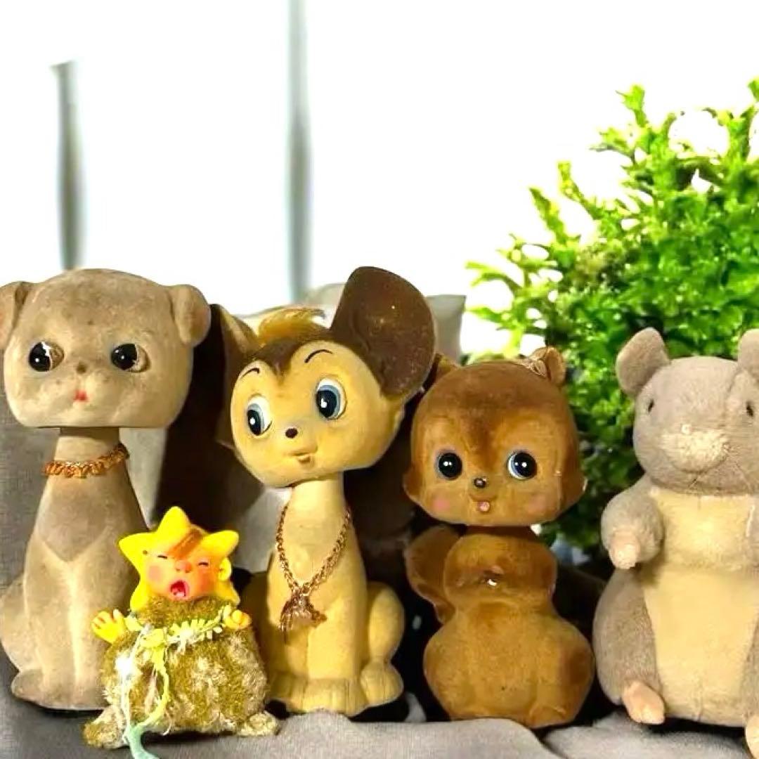 蚤の市　アンティークドール　置物　貯金箱