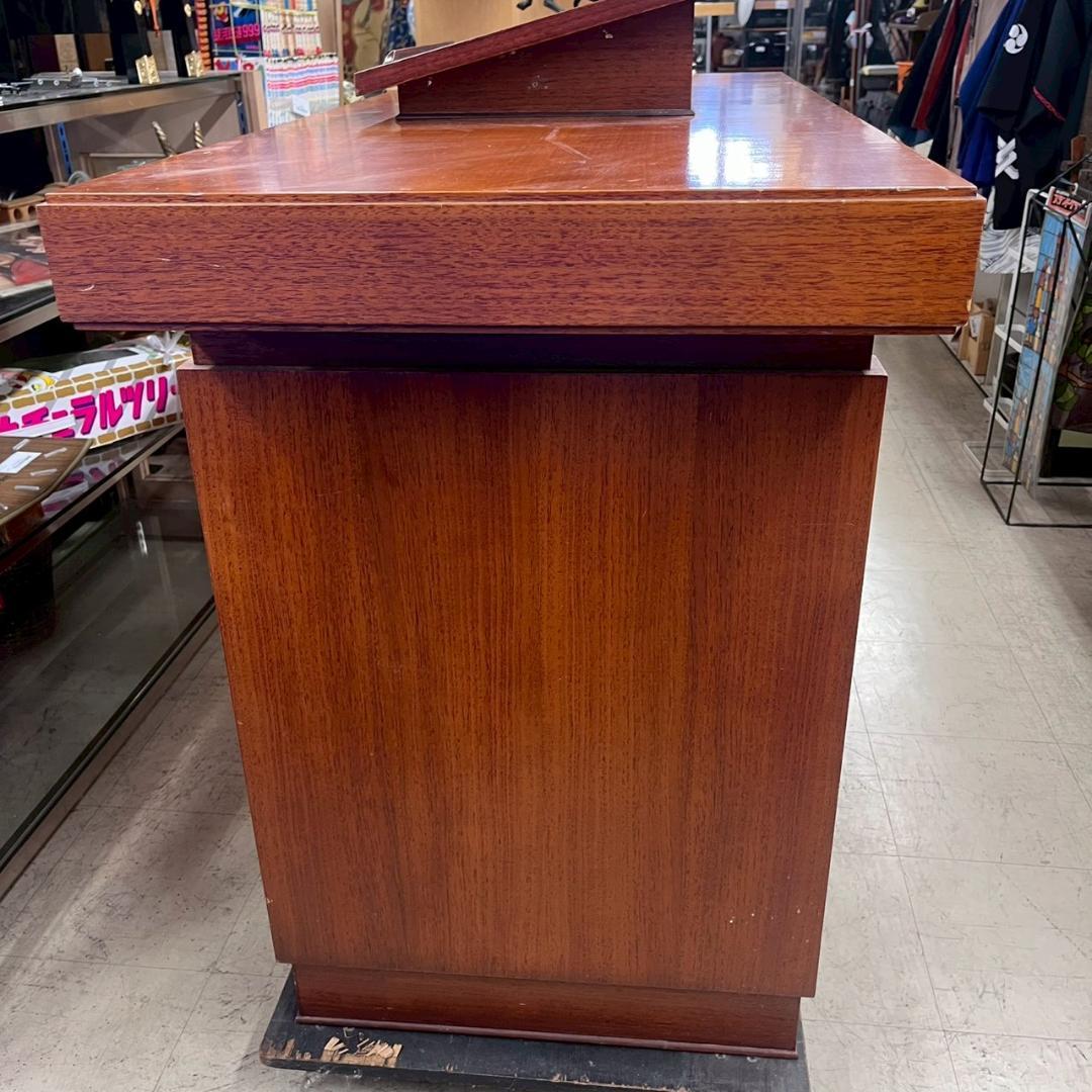 K◆ 中古 講壇 教会家具 教会用品 説教台 講演台 講義台 宗教 木製