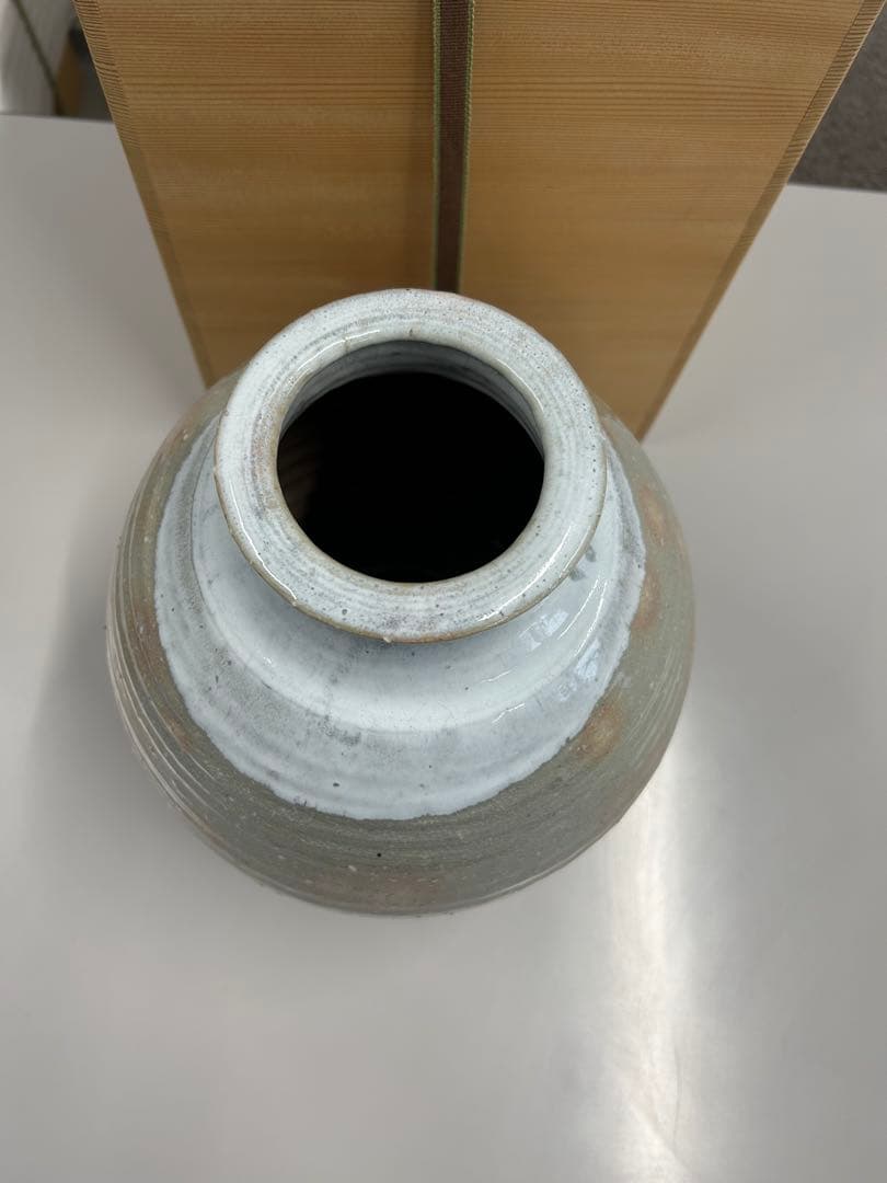 田原謙次 花器 萩焼 箱あり