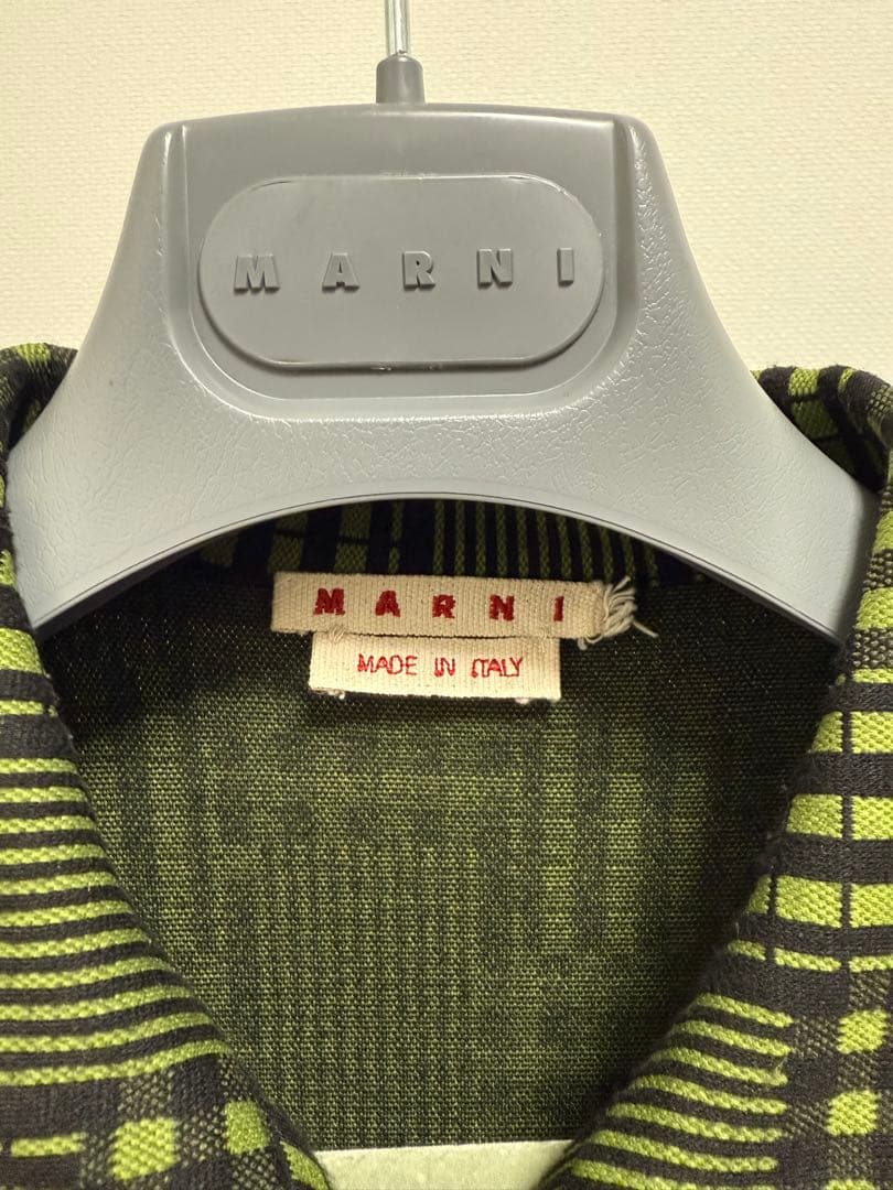 ジャケット・アウター MARNI Green & Black Jacquard Jacket