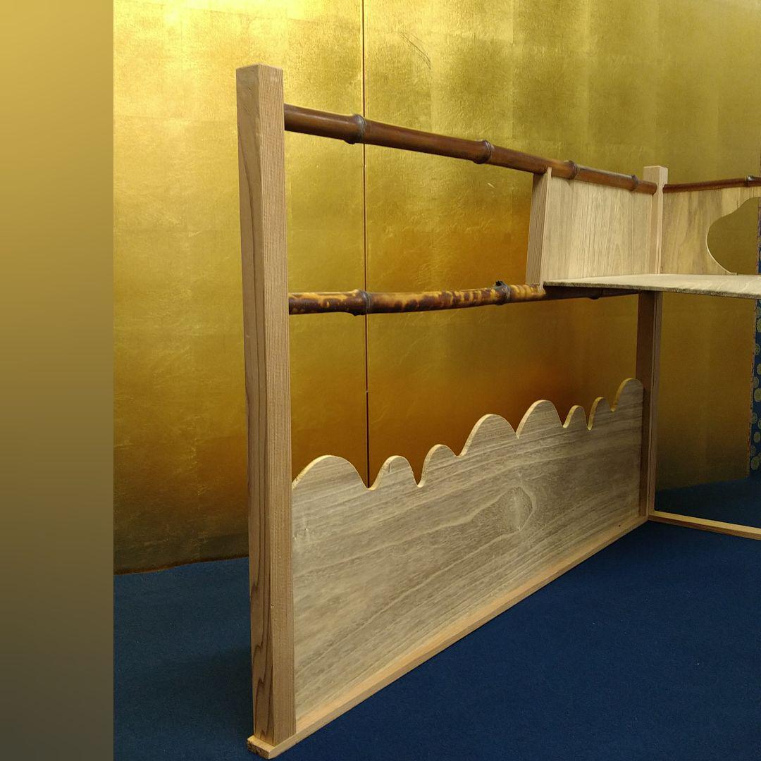 AG74 藪内流 藪ノ内流 台目棚 壺廬棚 竹 桜 茶道具 美品