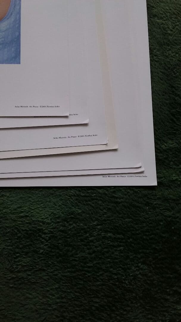 松田聖子　アートポスター　シリアルナンバー入り