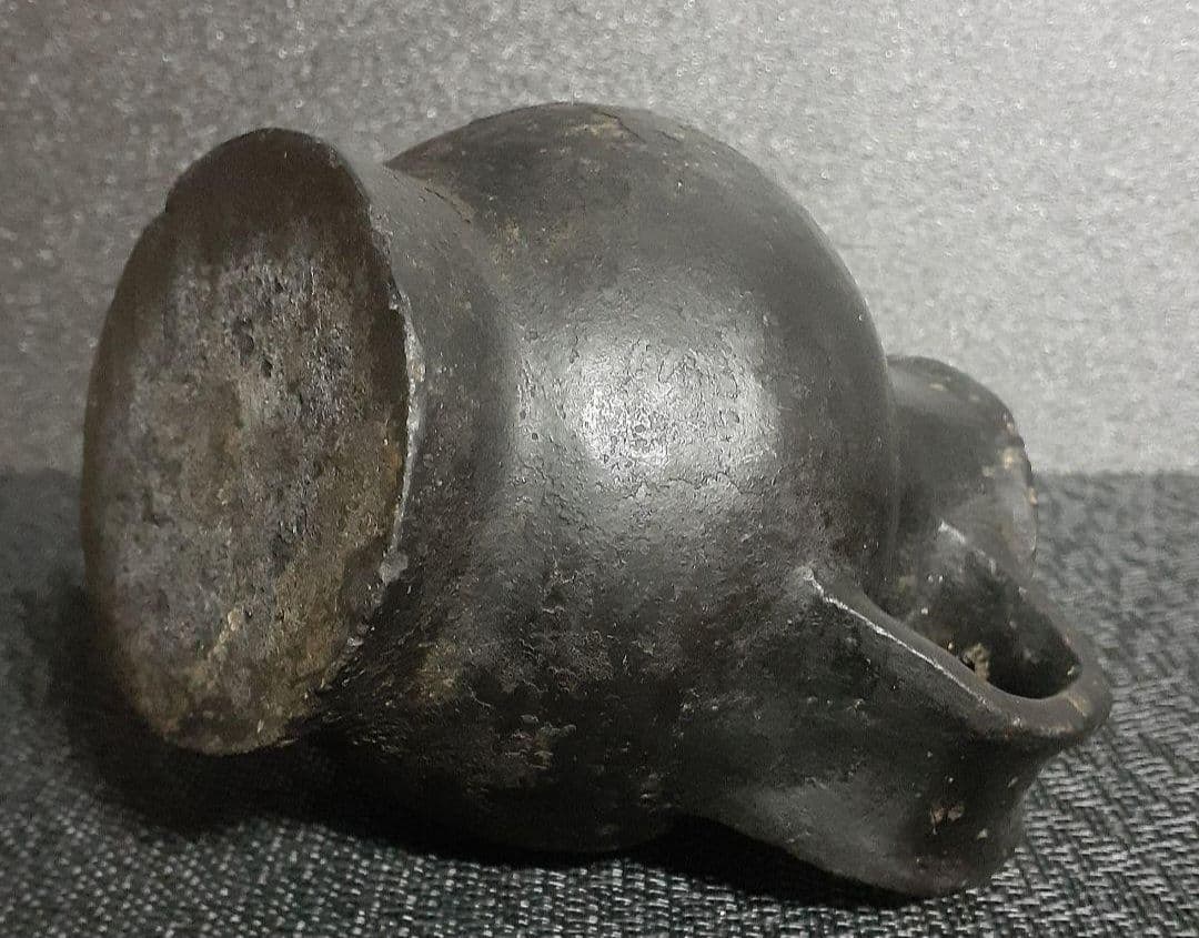 【名品❗】中国古美術　中国古陶磁器【古代中国土器】黒陶　手付　嘴口　水注　酒次